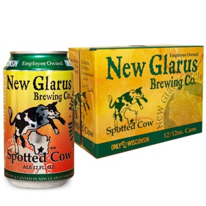 New Glarus Spotted Cow Farmhouse Ale Beer - 12pk/12 fl oz Cans - 1 of 3
