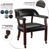 TiramisuBest Modern Velvet Desk Chair ,Metal Legs Upholstered Accent Arm Chair for Living Room/Bedroom/Small Spaces/Home Office,Grey - 4 of 4