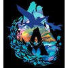 Men's Avatar: The Way of Water Great Leonopteryx Silhouette Scenic Logo T-Shirt - 2 of 4