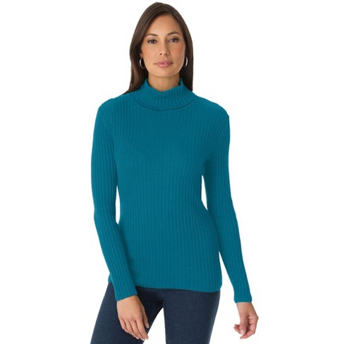 Ribbed Cotton Turtleneck Sweater