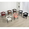 MAYEERTY Modern Loveseat - Chenille 2-Seater Sofa with Metal Legs - Living Room/Office (Beige Chenille) - 3 of 4