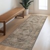ABYNOW Low Pile Area Rug, Non-Slip Vintage Print, for Living Room, Bedroom, Dining Room, Home Office & Hall - 2 of 4