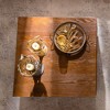 Gulches Square Coffee Table Brown High Temperature Baking Varnish Eco Friendly Board No Assembly Modern for Living Room Office Guest Room - 3 of 4