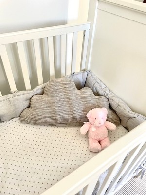 Saturday Park Pink Knitted Cloud Pillow