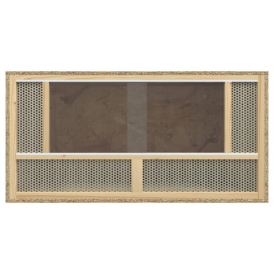 vidaXL Terrarium - Engineered Wood & Glass, 31.5”x15.7”x15.7” Reptile Feeding Box