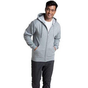 Fruit Of The Loom Mens Eversoft Fleece Extended Sizes Full Zip Hoodie - 1 of 2