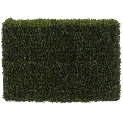 Freestanding Faux Cedar Topiary Hedge 20" - Indoor/Outdoor Decor