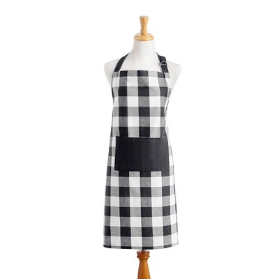 Elrene Farmhouse Living Buffalo Check Kitchen Apron with Pocket - 28" x 33" - Elrene Home Fashions