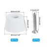 Unique Bargains Non Slip Rubber Cutting Board Feet with 304 Stainless Steel Screws White 12 Pcs - 2 of 4