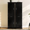 Whisen Tall Bathroom Cabinet with Adjustable Shelf - 2 of 4