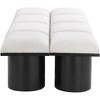 Meridian Furniture,Pavilion Boucle Fabric Bench - 3 of 4