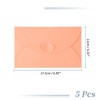 Unique Bargains Heart-shaped Invitation Envelopes for Greeting Cards Wedding Birthday Christmas 5 Pcs - 2 of 4