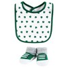 Hudson Baby Infant Boy Cotton Bib and Sock Set, Cutest Clover, 0-9 Months - 4 of 4