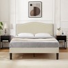 VECELO Platform Bed Frame with Upholstered Headboard, Strong Frame and Wooden Slats Support, Bed Frame - 3 of 4