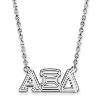 Black Bow Jewelry Sterling Silver Alpha Xi Delta Greek Life Necklace 18 Inch