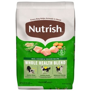 Nutrish Whole Health Blend Real Chicken and Vegetable Recipe Dry Dog Food - 1 of 4