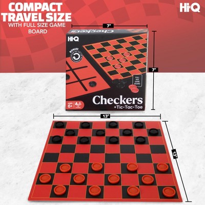 HI-Q Checkers & Tic-Tac-Toe Board Game for Kids