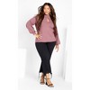 Women's Plus Size Evelyn Jumper - dusty orchid | CITY CHIC - image 2 of 4