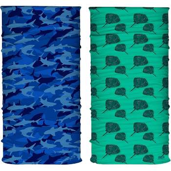 Flying Fisherman Sunbandit Pro Series Face Mask, UPF 50+ Protection, Vented  and Flared, Blue Water Camo