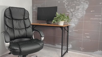Black High Back Leather Executive Swivel Office Chair