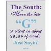 Manual Woodworkers and Weavers The South Inspirational Metal Wall Sign Set, Gray and Purple, 14.5 x 19.5 Inches, Rustic Southern Quote Decor, Set of 2 - 2 of 3