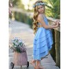 Pretty Petal Blues Tiered Dress Mia Belle Girls - 4 of 4