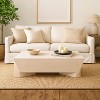 Royal Hampton Coffee Table | 45" Rectangular Handcrafted Mango Wood | Solid Asymmetric Base - 2 of 4