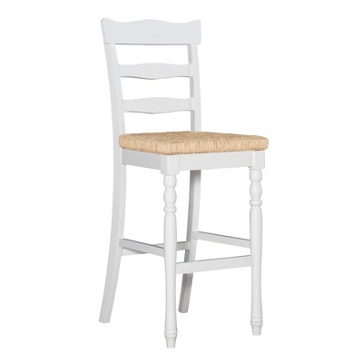 Kiley Rush Barstool White - Linon