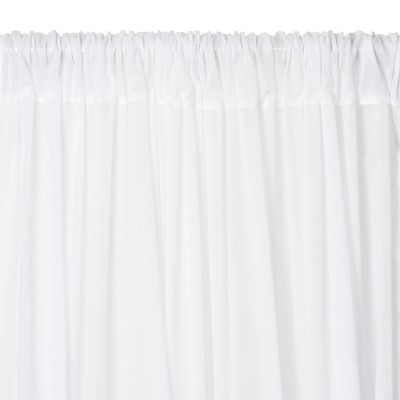Bianca Gray Cotton Semi-Sheer Rod Pocket Window Curtain Panel with Tassels