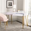Pine Two Drawer Desk - FOX2238 - Safavieh Couture - 2 of 4