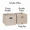 RiverRidge Kids' Corner Playroom Cabinet with 6 Toy Storage Cubbies and 3 Angled Shelves with 4 Fabric Bins - 4 of 4