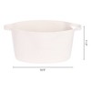 Unique Bargains Woven Handcrafted Cotton Rope Decorative Storage Basket 19" x 13.5" x 11" - 2 of 4