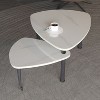 Sapphtopaz Modern Rotatable Coffee Table with Small Cocktail Table & Wheels Coffee Bar with Wood Legs Center Table for Living Room - 2 of 4