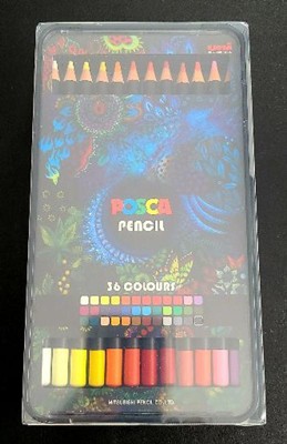 Fueled by Clouds & Coffee: Review: Uni Posca Colored Pencils