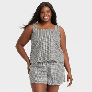 Women's Linen Tank Top - A New Day™ - 1 of 3