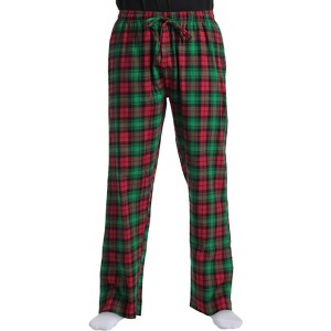 #followme Men's 100% Cotton Flannel Pajamas - Buffalo Plaid Pajama Pants for Men - Lounge & Sleep PJ Bottoms - 1 of 3