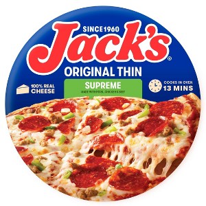 Jack's Original Thin Crust Frozen Supreme Pizza - 15.8oz - 1 of 4