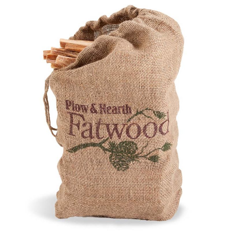 Plow & Hearth - Fatwood Fire Starter - Resin Rich Pre-Split Kindling for Easily Starting Fires Pre-Split Kindling, 12 lb. Bag, 1 of 2