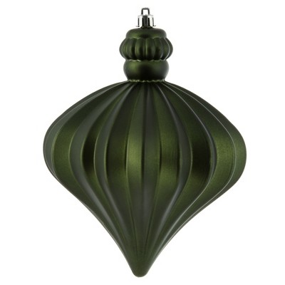 Vickerman 6" Matte Onion Drop Christmas Ornament