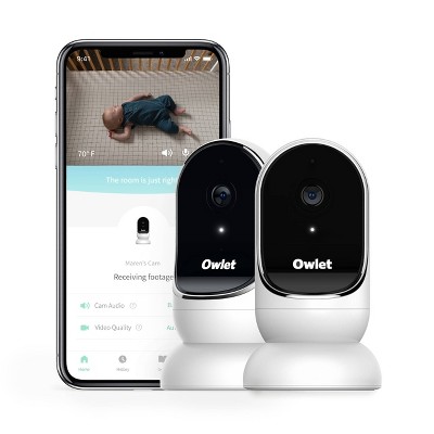 Owlet Cam Smart Baby Monitor - Secure, Encrypted HD Video from Anywhere, with Sound & Motion Notifications 2pk