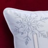 Kumasinova 20"/14" Square/Rectangle Christmas Bed Pillows,Couch Pillows with Knit Hat/Snowflake Embroidery,Festive Decorative Pillows for Bed - 4 of 4