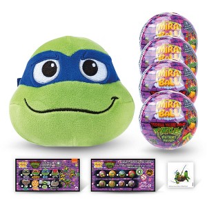 Teenage Mutant Ninja Turtles MiraBall, 3-in-1 Surprise, Blind Box Toys for Kids - Collectable Characters - Metal Ball, Plush, Stickers, White Ribbon - 1 of 4