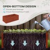 Maggift Zinc Raised Garden Bed Kit, Large and tall metal planter for vegetables, flowers and herbs, Brown, 37.5"*15.25"*2.75" - 3 of 4