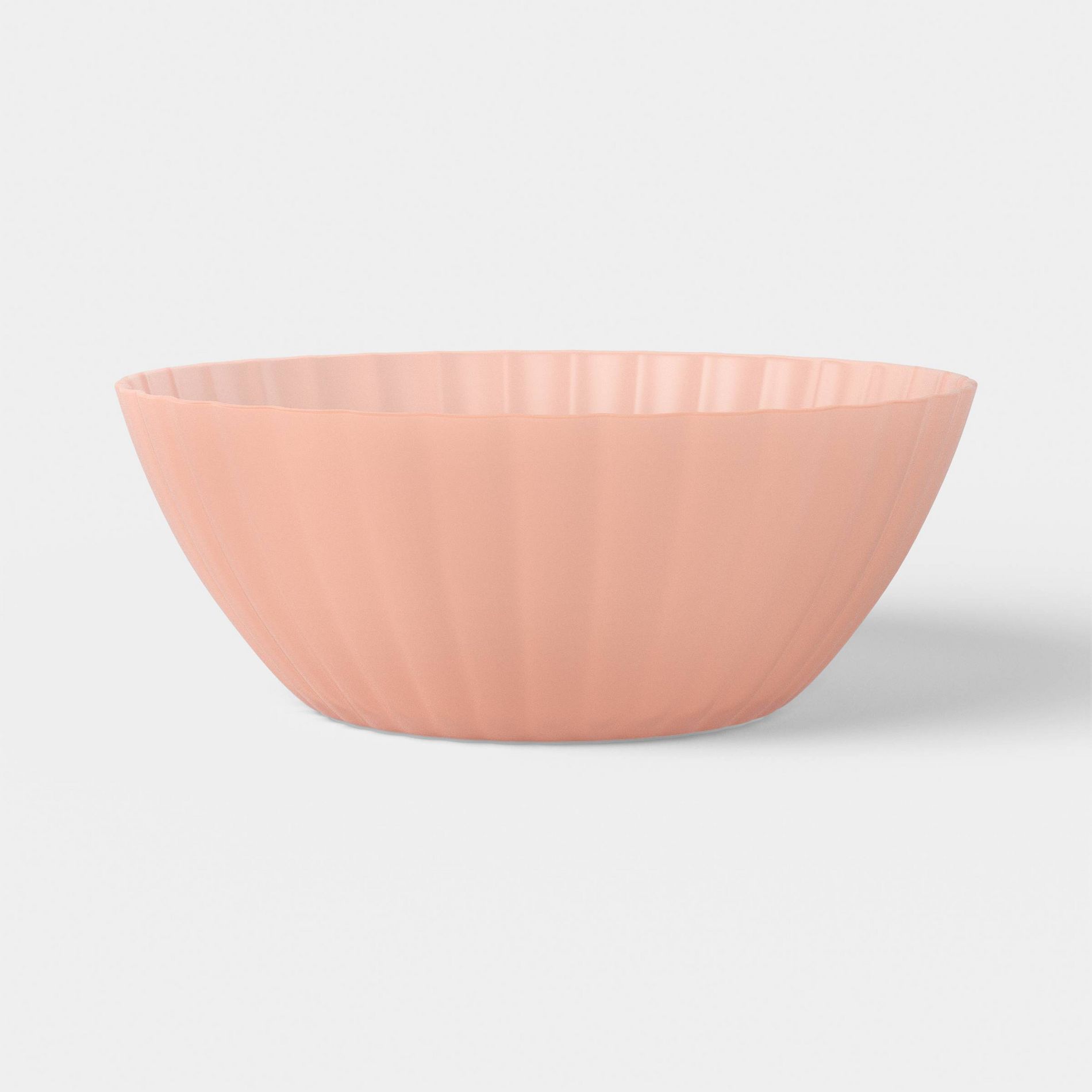PolyPro Fluted Translucent Cereal Bowl Coral Pink - Room Essentials™