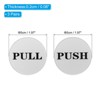 Unique Bargains Acrylic Self-Adhesive Decor Business Push Pull Door Signs 3 Pairs - 2 of 4
