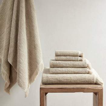 Comfort Bay Grand Luxe 5 Piece Towel Set, Taupe