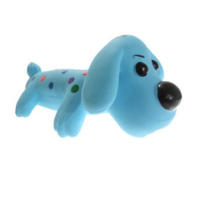 Multipet Loofa Dog Latex Textured Plush Filled Toy with a Squeaker, Available in Various Colors