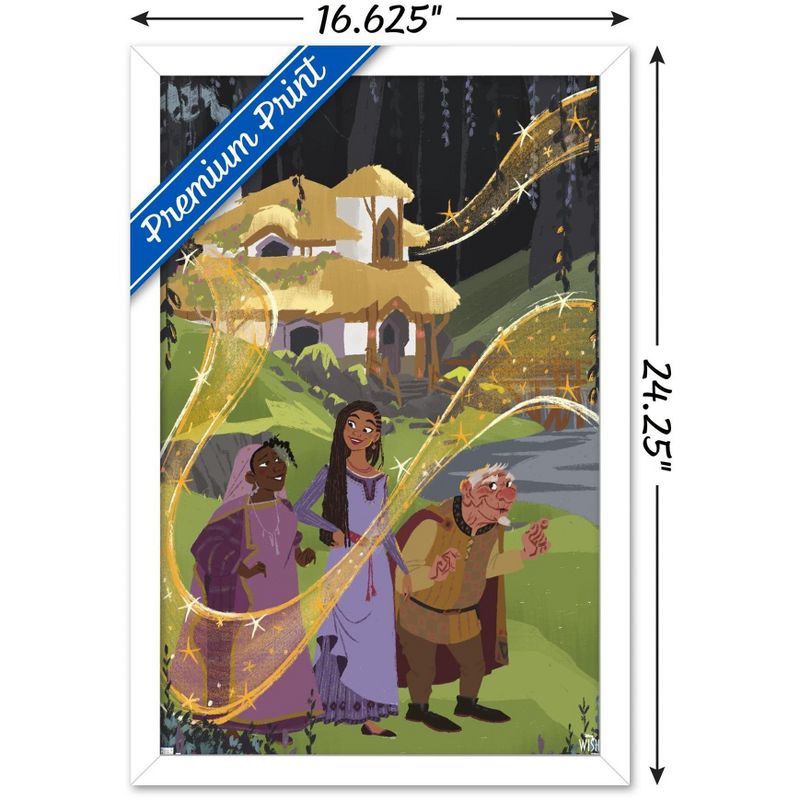 Trends International Disney Wish - Collage Poster 1 (Family) Framed Wall Poster Prints, 3 of 7
