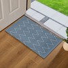 VECELO Front Door Mat Welcome Mat, Absorbent Muddy Kitchen Rugs, Non-Slip Rubber Backing Doormat - 2 of 4