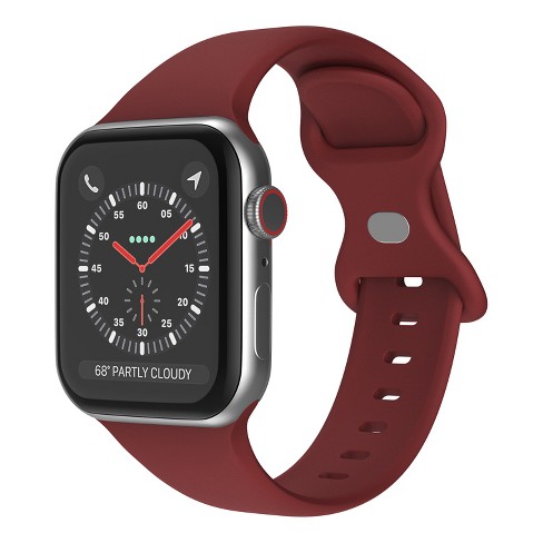 Wine red apple watch band sale